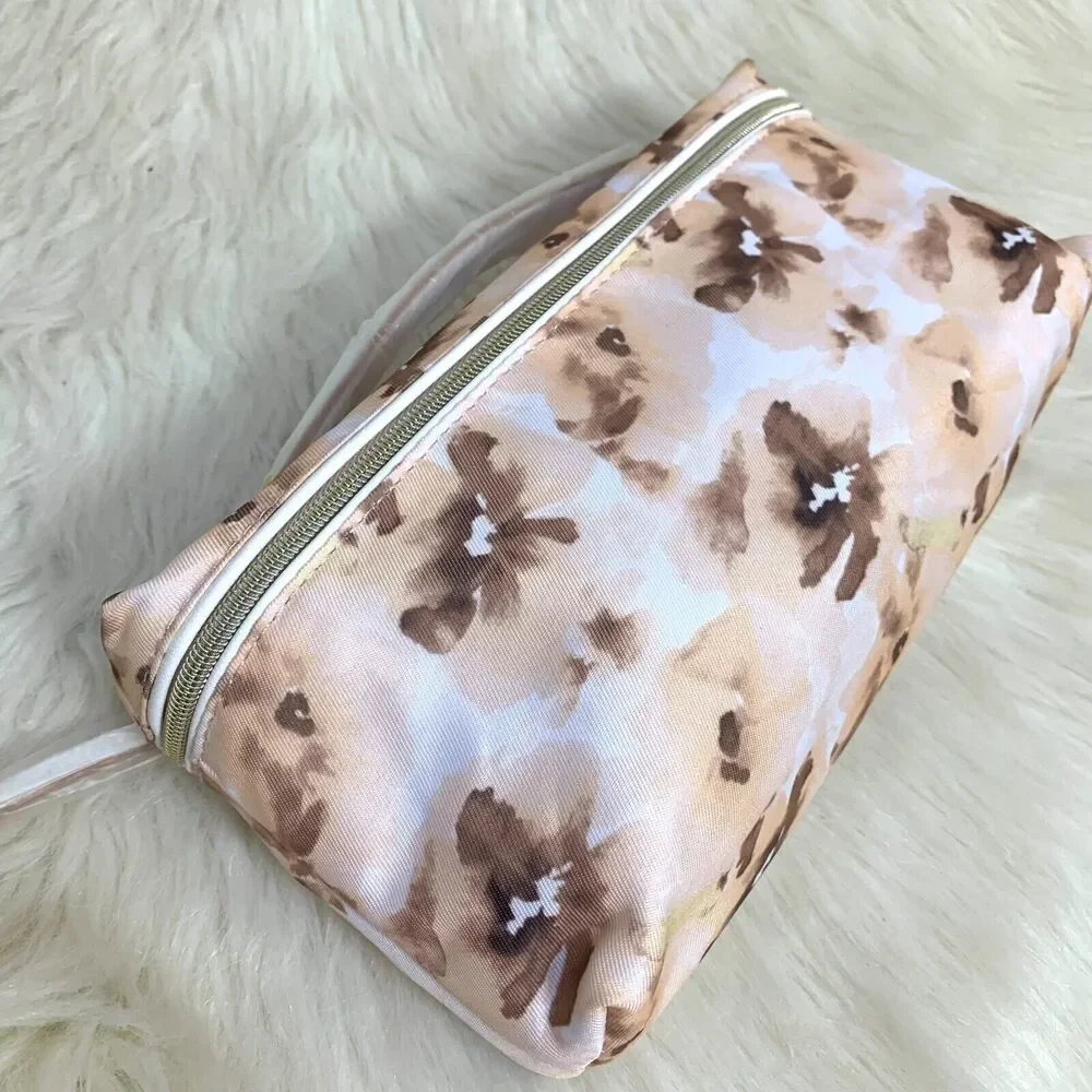 ESTEE LAUDER Abstract Floral Slim Train Case Cosmetics Bag Makeup Case